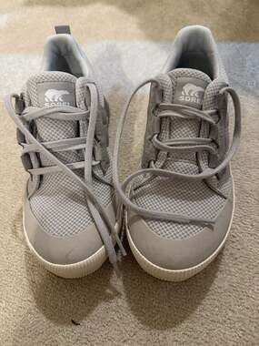 SOREL Women's Out 'N About III Low Waterproof Sneaker Sea Salt Chalk